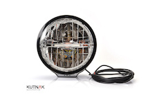 LED DÁLKOVÝ SVĚTLOMET S LED OBRYSOVÝM SVĚTLEM, 12-24V + 3 M KABEL