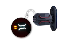 LED OBRYSOVÁ SVÍTILNA ČERVENO-ČIRO-ORANŽOVÁ + 0,6 M KABEL