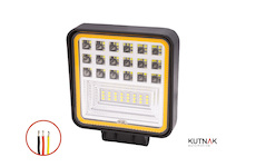 LED PRACOVNÍ SVĚTLOMET - 2000 LUMENŮ S LED POZIČNÍM SVĚTLEM, 10-30V + 0,3 m KABEL