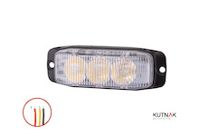 LED VÝSTRAŽNÉ SVĚTLO ORANŽOVÉ, 9-33V + 0,3 M KABEL