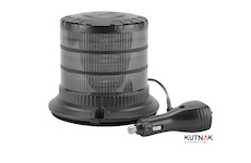 LED VÝSTRAŽNÝ MAJÁK, MAGNETICKÝ, KOUŘOVÉ SKLO, ORANŽOVÝ, 12-24V + 2,5 M KABEL