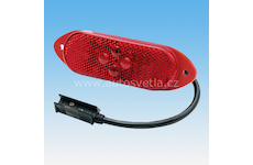 LED ZADNÍ POZIČNÍ SVÍTILNA ČERVENÁ 24V + 0,5 m KABEL