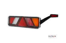 LED ZADNÍ SKUPINOVÁ SVÍTILNA S INTEGROVANOU BOČNÍ POZIČNÍ SVÍTILNOU A SE ZADNÍM KONEKTOREM