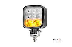 LUMINEX LED pracovní reflektor na auto s výstražným světlem, rozptylový, 12/24 V