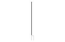 Náhradní podpůrná tyč STANDARD pro ohradníkovou síť – 170 cm – dvojitý hrot