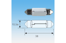 ORIGINÁLNÍ ŽÁROVKA C10W 24V MAGNETI MARELLI