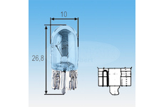 ORIGINÁLNÍ ŽÁROVKA W5W 12V B MAGNETI MARELLI