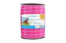 Páska pro elektrický ohradník, šířka 30 mm, růžovo-bílá, délka 200 m