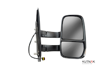 PRAVÉ ZRCADLO MANUÁLNĚ OVLÁDANÉ BEZ TEPLOTNÍHO SENZORU, VYHŘÍVANÉ + DLOUHÝ DRŽÁK