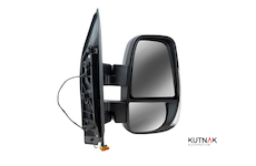 PRAVÉ ZRCADLO MANUÁLNĚ OVLÁDANÉ S TEPLOTNÍM SENZOREM, VYHŘÍVANÉ + KRÁTKÝ DRŽÁK