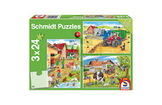 Puzzle, Auf dem Bauernhof, 3 x 24 Teile 