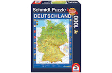 Puzzle, Deutschlandkarte, 1000 Teile 