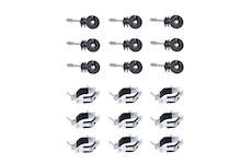 Sada pro elektrický ohradník kruhové izolátory M6 s objímkou - 25 ks