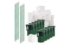 Sada pro pachový ohradník – PROFI držáky s nosiči pachového ohradníku BIO10-PO, sklolaminátové sloupky – 10 ks