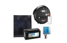 Sada solární elektrický LTE ohradník s výkonem 8 J, solární panel 200 W, regulátor a 12V baterie 95 Ah