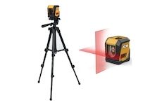 Samonivelační laserová vodováha s červeným křížem + stativ JCB