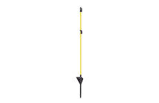 Sklolaminátová oválná tyčka pro elektrický ohradník 110 cm, nášlap a hrot, 2 izolátory