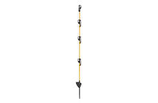 Sklolaminátový oválný sloupek pro elektrický ohradník 110 cm, nášlap a hrot, 4 izolátory na pásku až 50 mm
