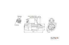 STARTÉR 12V / 0,95kW 8 zubů - ORIGINÁL MITSUBISHI