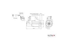 STARTÉR 12V / 1,2kW 12 zubů - ORIGINÁL MITSUBISHI