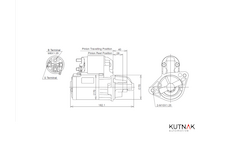 STARTÉR 12V / 1,2kW 8 zubů - ORIGINÁL MITSUBISHI