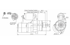 STARTÉR 12V / 1,4kW 12 zubů - ORIGINÁL MITSUBISHI