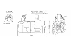 STARTÉR 12V / 1,4kW 9 zubů - ORIGINÁL MITSUBISHI