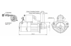 STARTÉR 12V / 1,7kW 10 zubů - ORIGINÁL MITSUBISHI