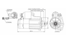 STARTÉR 12V / 1,7kW 13 zubů - ORIGINÁL MITSUBISHI