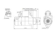 STARTÉR 12V / 1,7kW 9 zubů - ORIGINÁL MITSUBISHI