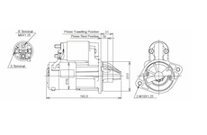 STARTÉR 12V / 1kW 10 zubů - ORIGINÁL MITSUBISHI