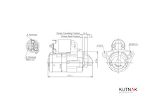 STARTÉR 12V / 1kW 11 zubů - ORIGINÁL MITSUBISHI