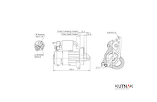 STARTÉR 12V / 1kW 12 zubů - ORIGINÁL MITSUBISHI