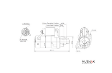 STARTÉR 12V / 2kW 12 zubů - ORIGINÁL MITSUBISHI