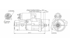 STARTÉR 24V / 3,2kW 11 zubů - ORIGINÁL MITSUBISHI
