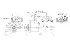 STARTÉR 24V / 3,2kW 9 zubů - ORIGINÁL MITSUBISHI