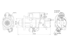 STARTÉR 24V / 5,5kW 11 zubů - ORIGINÁL MITSUBISHI