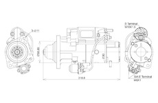 STARTÉR 24V / 5,5kW 11 zubů - ORIGINÁL MITSUBISHI
