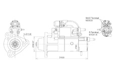 STARTÉR 24V / 5,5kW 11 zubů - ORIGINÁL MITSUBISHI