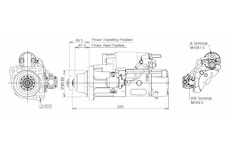 STARTÉR 24V / 5,5kW 12 zubů - ORIGINÁL MITSUBISHI