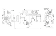 STARTÉR 24V / 5,5kW 12 zubů - ORIGINÁL MITSUBISHI