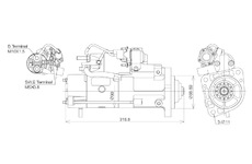 STARTÉR 24V / 5,5kW 12 zubů - ORIGINÁL MITSUBISHI