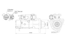 STARTÉR 24V / 5,5kW 12 zubů - ORIGINÁL MITSUBISHI