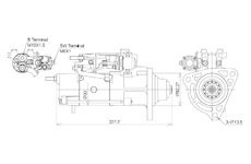 STARTÉR 24V / 5,5kW 12 zubů - ORIGINÁL MITSUBISHI