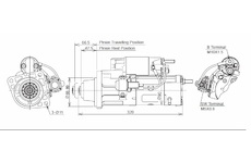 STARTÉR 24V / 5,5kW 12 zubů - ORIGINÁL MITSUBISHI