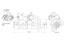 STARTÉR 24V / 5,5kW 12 zubů - ORIGINÁL MITSUBISHI