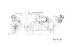 STARTÉR 24V / 5,5kW 12 zubů - ORIGINÁL MITSUBISHI