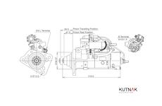 STARTÉR 24V / 5,5kW 12 zubů - ORIGINÁL MITSUBISHI