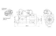 STARTÉR 24V / 5kW 10 zubů - ORIGINÁL MITSUBISHI