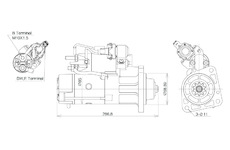 STARTÉR 24V / 5kW 10 zubů - ORIGINÁL MITSUBISHI
